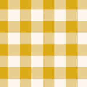 Check Checker plain Gingham - Goldenrod Honey 