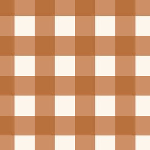 Check Checker plain Gingham - Bronze