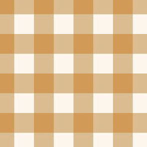 Check Checker Plain Gingham - Ochre