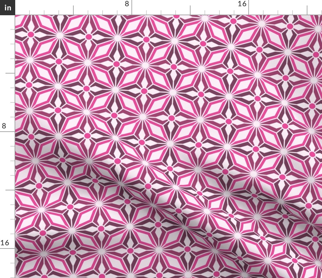 Pink Ornate Geometric Starburst