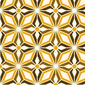 Yellow Ornate Geometric Starburst