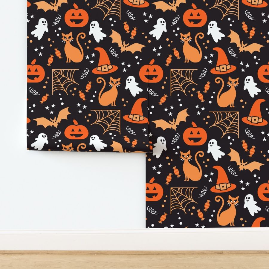 Orange and Black Halloween Patternbols-black-orange-150