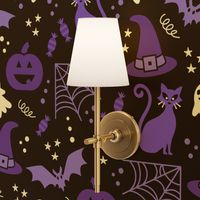 Purple and Black Halloween Pattern