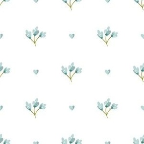 Little Blue Vintage Flowers