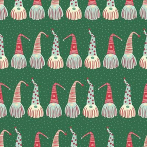 Scandinavian Christmas Gnomes / Green