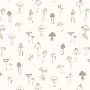 Feild of Mushrooms - small Natural