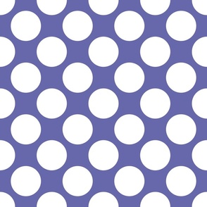 Normal scale • Very Peri polka dots