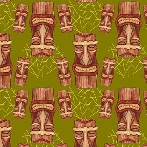 tikis (khaki green)