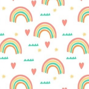 Cute Rainbows and Hearts