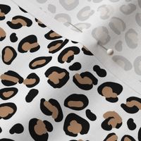 Mini Leopard Tan Spots on Broken White