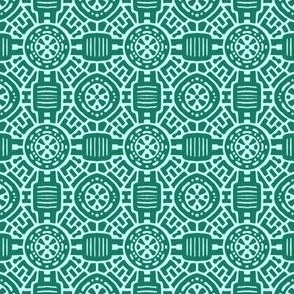 Linear Damask Teal