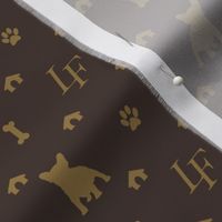 Mini Louis Frenchie Bulldog Luxury Dog Attire Print