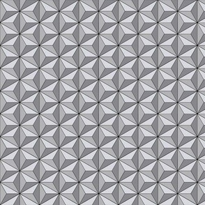 Spaceship Triangles Grey Small