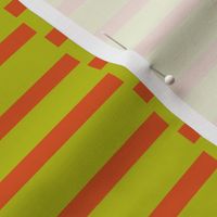 binding stripes, green-red orange