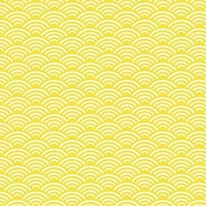 Japanese Wave Yellow Seigaiha