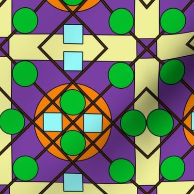 Geometric Stained Glass #7 Small