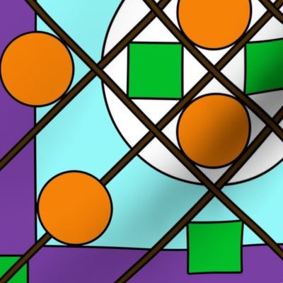 Geometric Stained Glass #6 Large