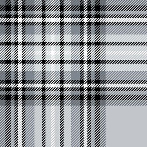 LG grey tartan style 1 - 8" repeat