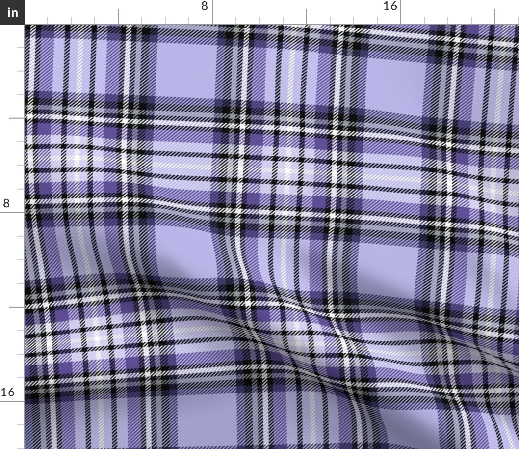 LG purple tartan style 1 - 8" repeat