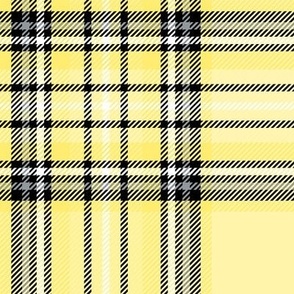 LG lemon yellow tartan style 1 - 8" repeat