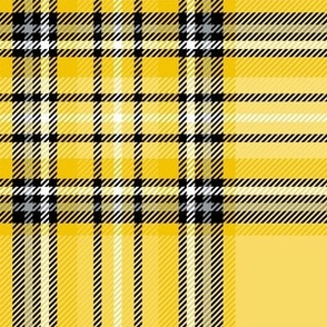 LG mustard yellow tartan style 1 - 8" repeat