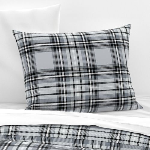 JUMBO grey tartan style 1 - 12" repeat