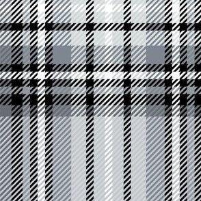 JUMBO grey tartan style 1 - 12" repeat