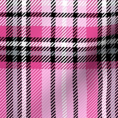 JUMBO magenta tartan style 1 - 12" repeat