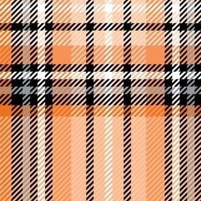 JUMBO orange tartan style 1 - 12" repeat