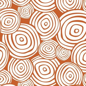 Ringlet - Geometric Rust Orange White Regular Scale 