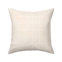 White Gingham Beige Linen 2in