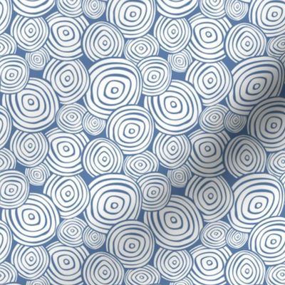 Ringlet - Geometric Blue White Small Scale 