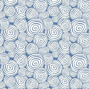 Ringlet - Geometric Blue White Small Scale 