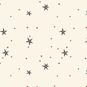 Stars and dots on cream blender