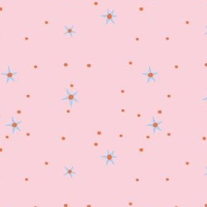 Stars and Dots on Pink Blender