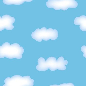 Clouds Medium Blue 2