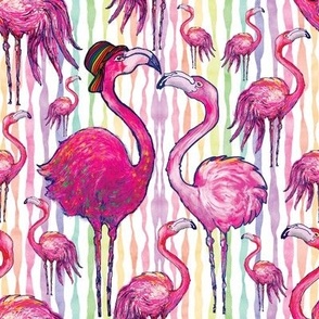 Rainbow Flamingo