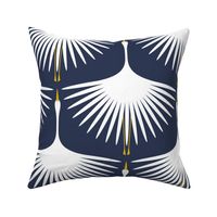 Art Deco Swans - Epic Navy - 12"