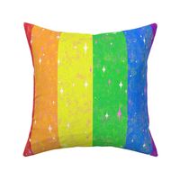 Very Rainbow!  Sparkle Rainbow Vertical Stripe - Rainbow Gay Pride Colors -- 235dpi (63% of Full Scale)