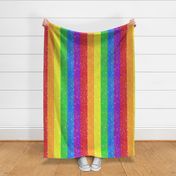 Very Rainbow!  Sparkle Rainbow Vertical Stripe - Rainbow Gay Pride Colors -- 235dpi (63% of Full Scale)