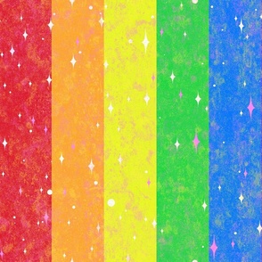 Very Rainbow!  Sparkle Rainbow Vertical Stripe - Rainbow Gay Pride Colors -- 235dpi (63% of Full Scale)