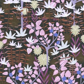 Rousseau's Garden_small-purple pink and fawn