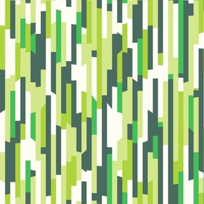 Normal scale • Abstract green stripes