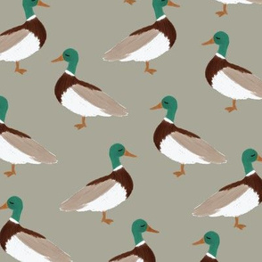 Sage Drake Duck Fabric, Wallpaper and Home Decor | Spoonflower