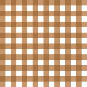 Gingham - Bronze White