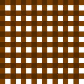 Gingham - Chocolate White