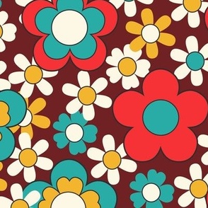 Flower power -  70s, 60s, retro, bright  ( wallpaper  ) (14)