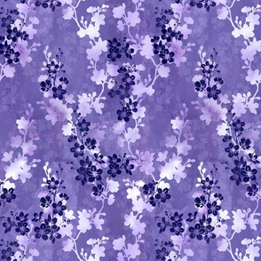 Sakura blossom in royal purple