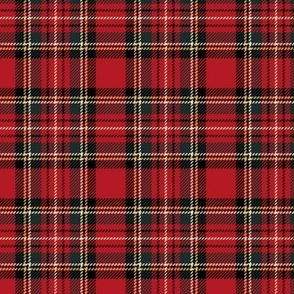 ★ RED TARTAN M ★ Royal Stewart inspired / Medium Scale (3") / Collection : Plaid ’s not dead – Classic Punk Prints