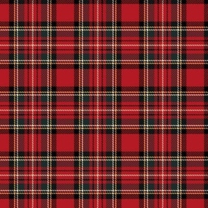 ★ RED TARTAN S ★ Royal Stewart inspired / Small Scale (2,5") / Collection : Plaid ’s not dead – Classic Punk Prints